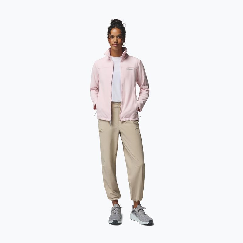 Dámská fleecová mikina Columbia Fast Trek II powder pink 2