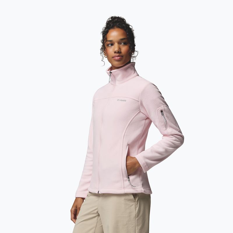 Dámská fleecová mikina Columbia Fast Trek II powder pink 4