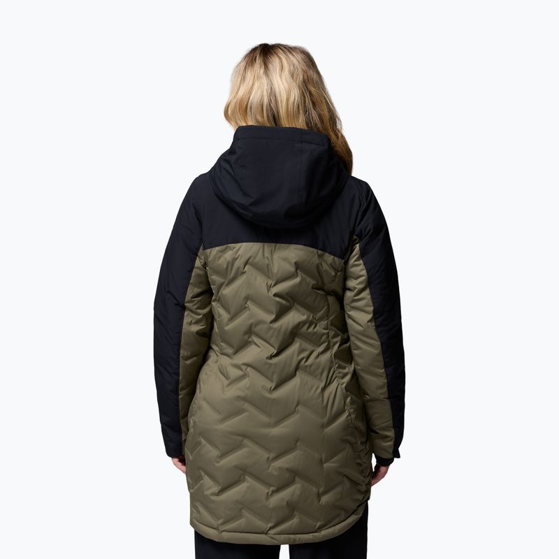 Dámský péřový kabát Columbia Mountain Croo III Mid Down stone green/black 3