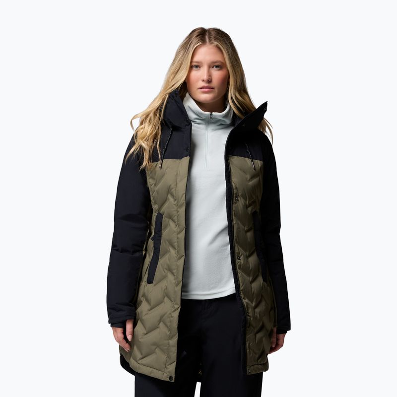 Dámský péřový kabát Columbia Mountain Croo III Mid Down stone green/black 5
