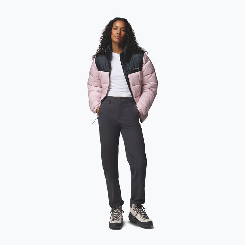 Dámská zateplená bunda Columbia Puffect III Full Zip mineral pink/black 2