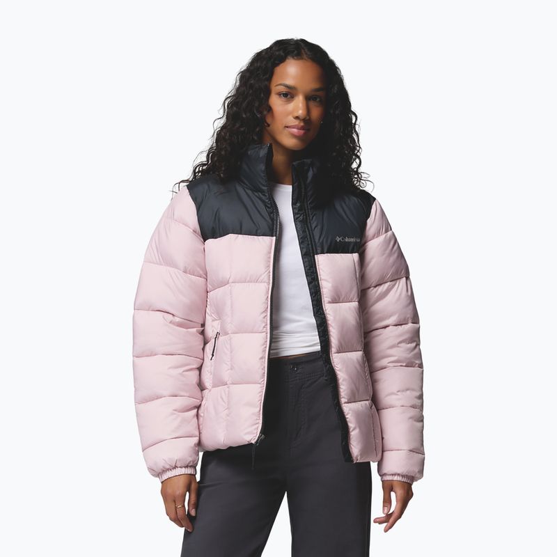 Dámská zateplená bunda Columbia Puffect III Full Zip mineral pink/black 4