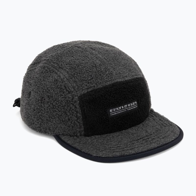 Kšiltovka Columbia Creek Side Thermal 5 Panel charcoal heather fleece/black ripstop