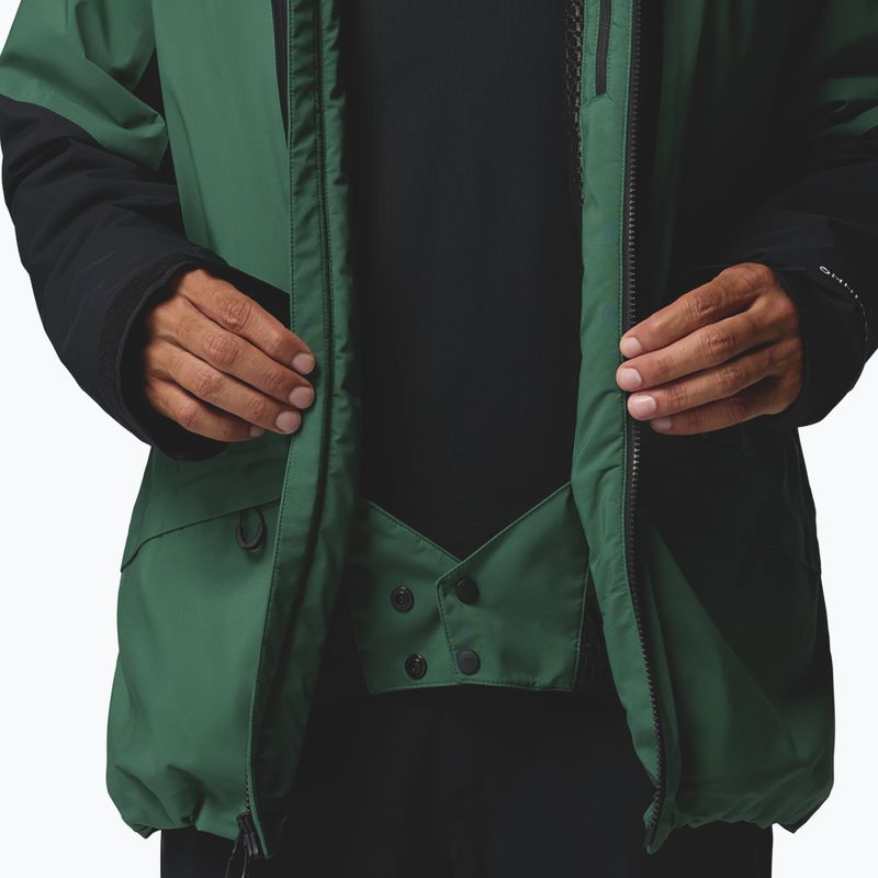 Pánská lyžařská bunda Columbia Platinum Peak Insulated rain forest/black 9