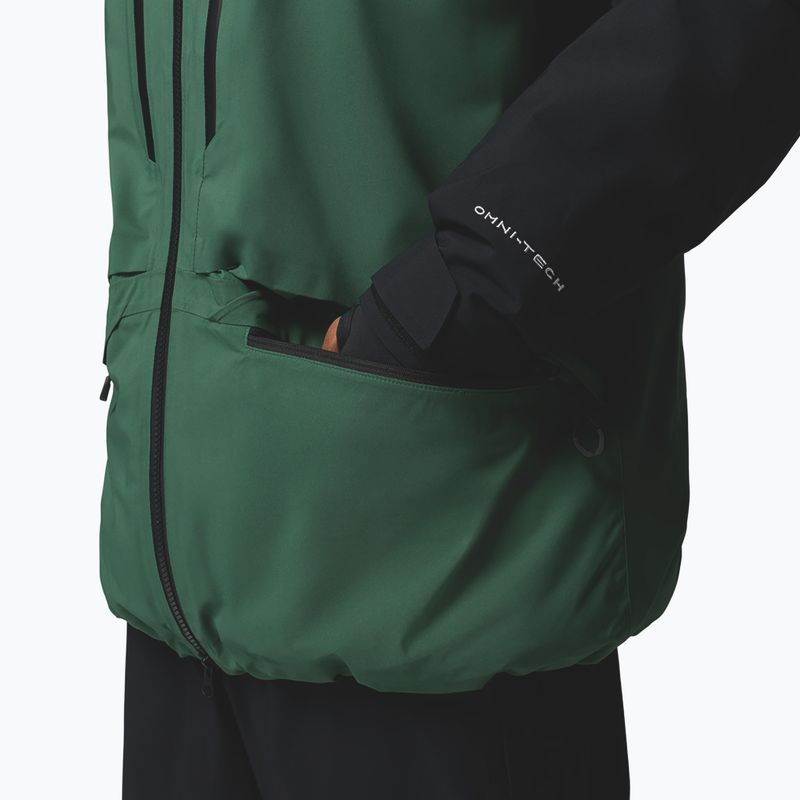 Pánská lyžařská bunda Columbia Platinum Peak Insulated rain forest/black 11