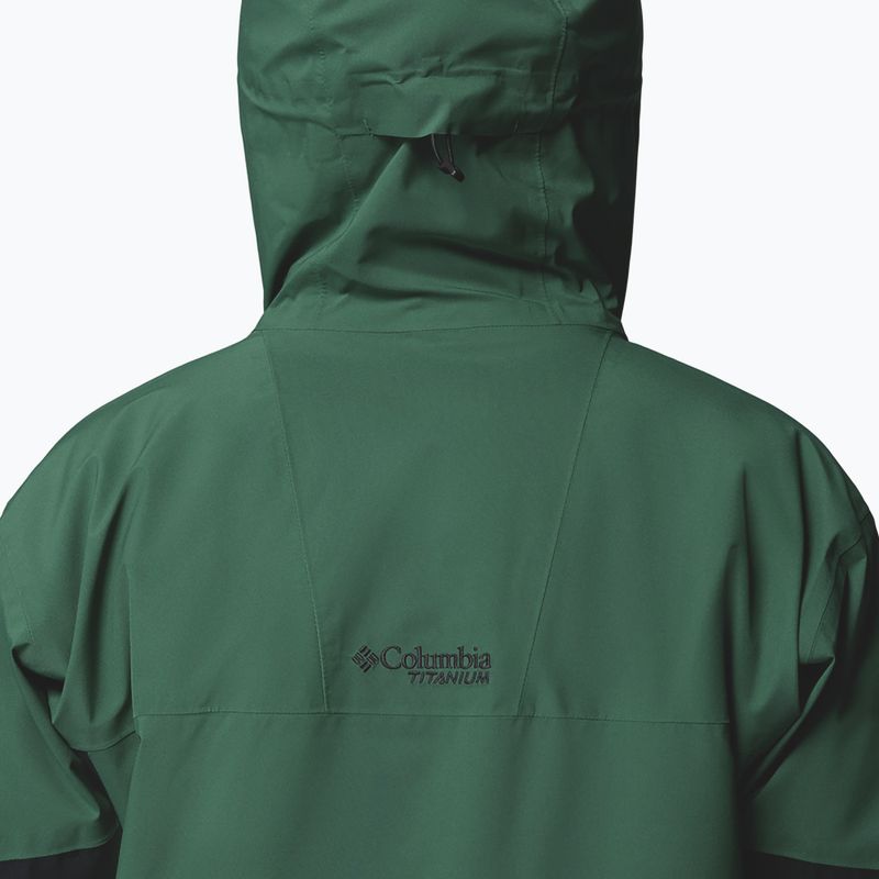 Pánská lyžařská bunda Columbia Platinum Peak Insulated rain forest/black 12