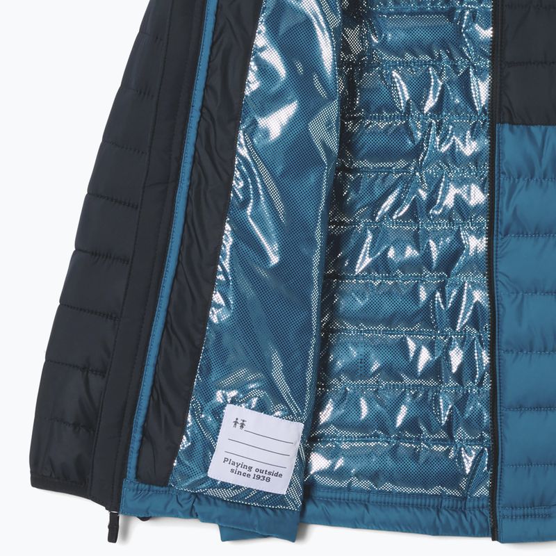 Dětská bunda Columbia Powder Lite II Hooded phoenix blue/black 3
