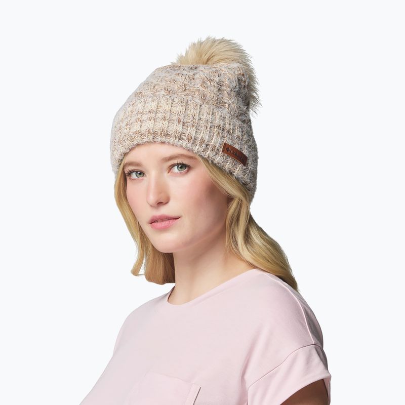 Zimní čepice Columbia Winter Blur II Beanie camel brown/skittles 5