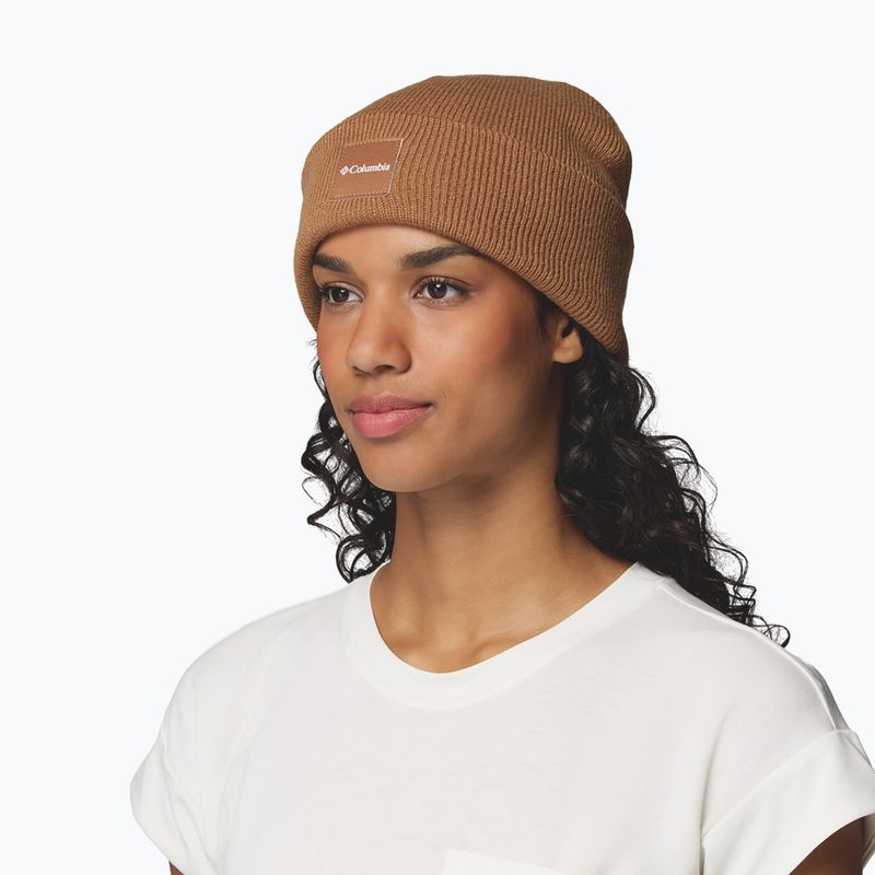 Zimní čepice Columbia City Trek Heavyweight Camel Brown 4