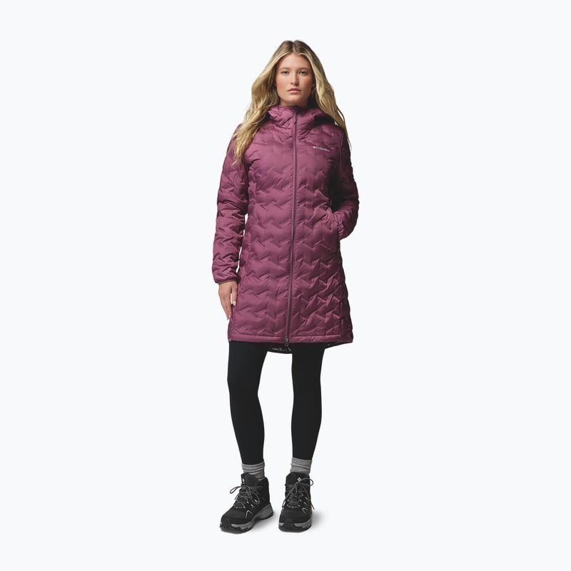 Dámská péřová bunda Columbia Delta Ridge II Long Down antique mauve 2