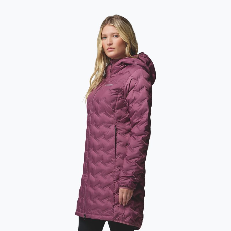 Dámská péřová bunda Columbia Delta Ridge II Long Down antique mauve 5