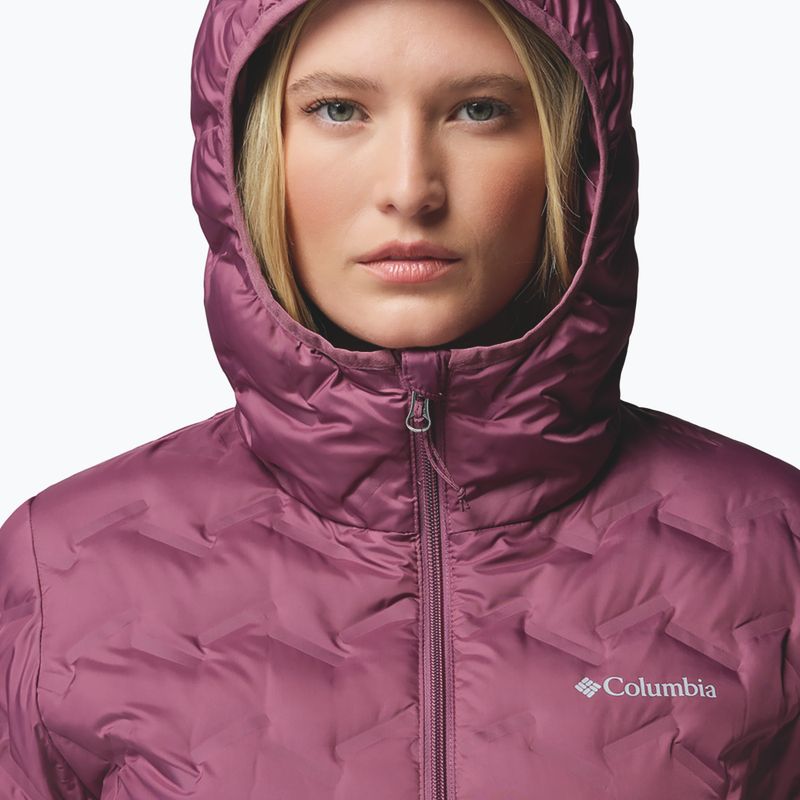 Dámská péřová bunda Columbia Delta Ridge II Long Down antique mauve 6