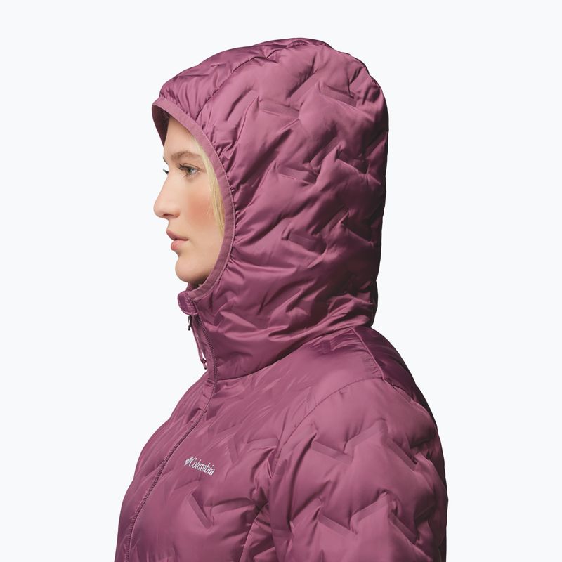 Dámská péřová bunda Columbia Delta Ridge II Long Down antique mauve 7