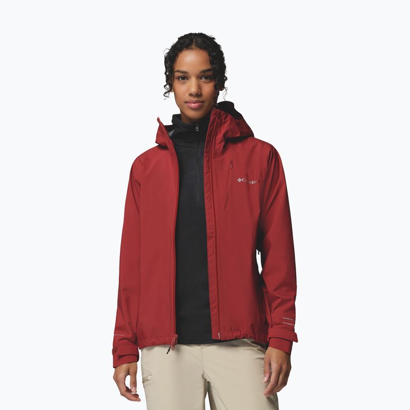 Dámská softshellová bunda Columbia Trailborne 2.5L Shell red oxide 4