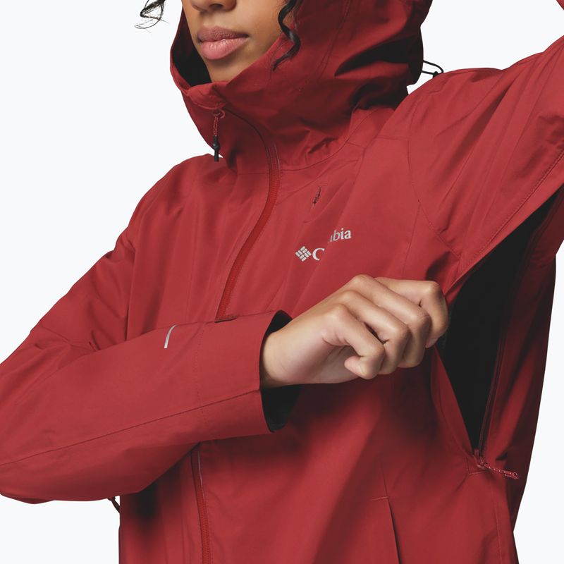 Dámská softshellová bunda Columbia Trailborne 2.5L Shell red oxide 6