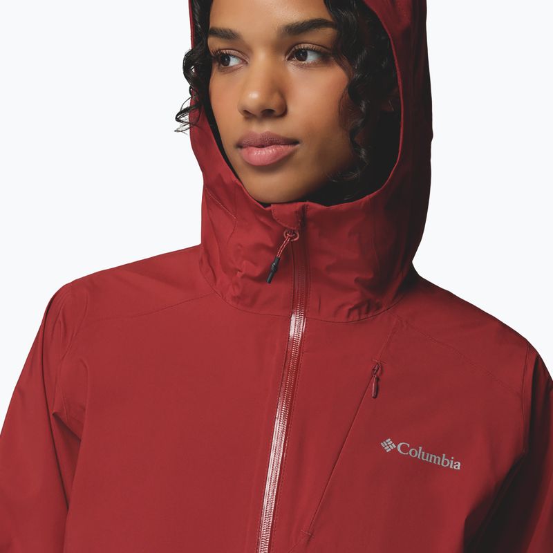 Dámská softshellová bunda Columbia Trailborne 2.5L Shell red oxide 8
