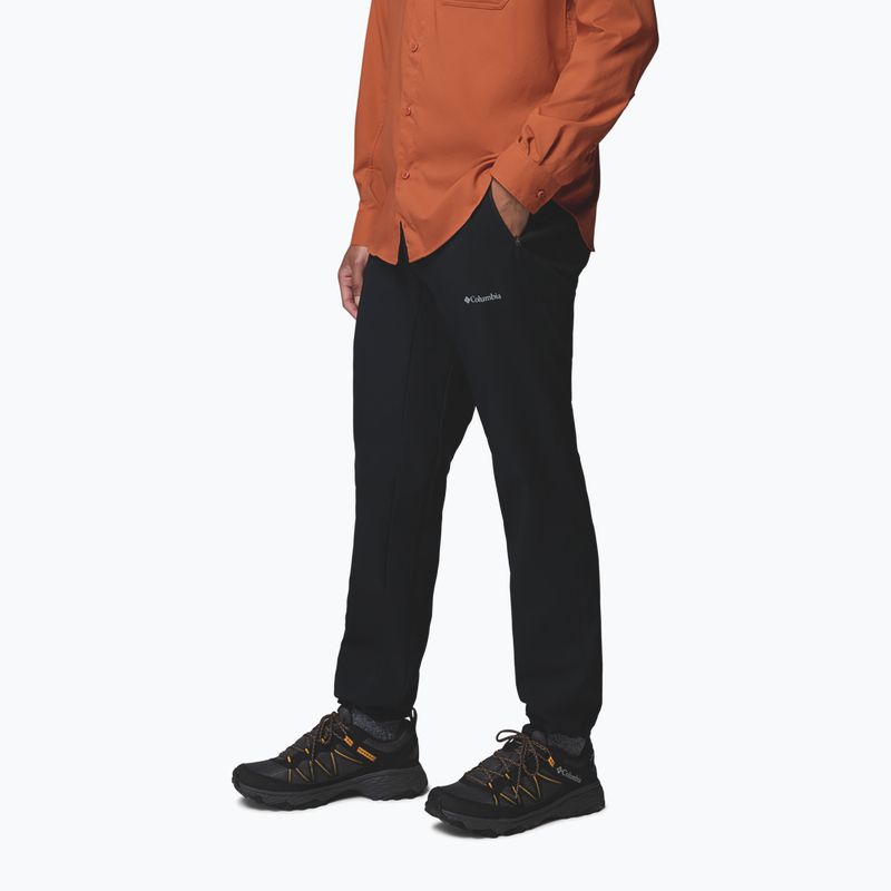 Pánské turistické kalhoty Columbia Essential Hike™ Brushed Back black 4