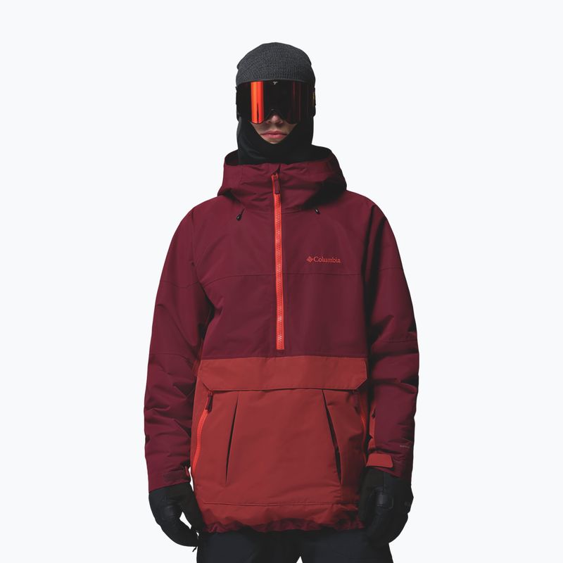 Pánská snowboardová bunda Columbia Coreshot Shell Anorak red oxide/rich wine