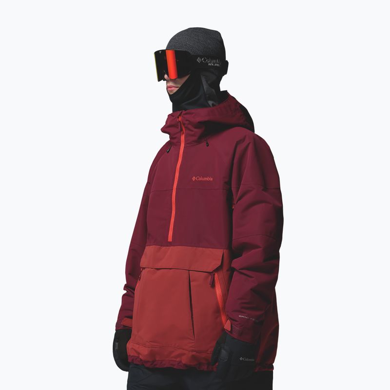 Pánská snowboardová bunda Columbia Coreshot Shell Anorak red oxide/rich wine 4