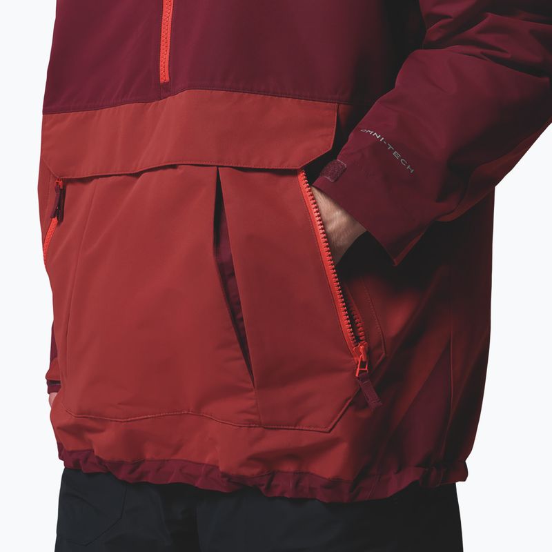 Pánská snowboardová bunda Columbia Coreshot Shell Anorak red oxide/rich wine 11