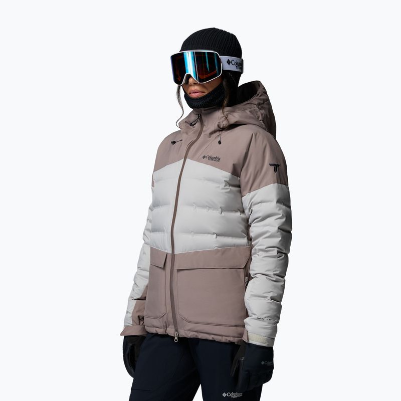 Dámská lyžařská bunda Columbia Glacier Ridge Down iron/flint grey 5