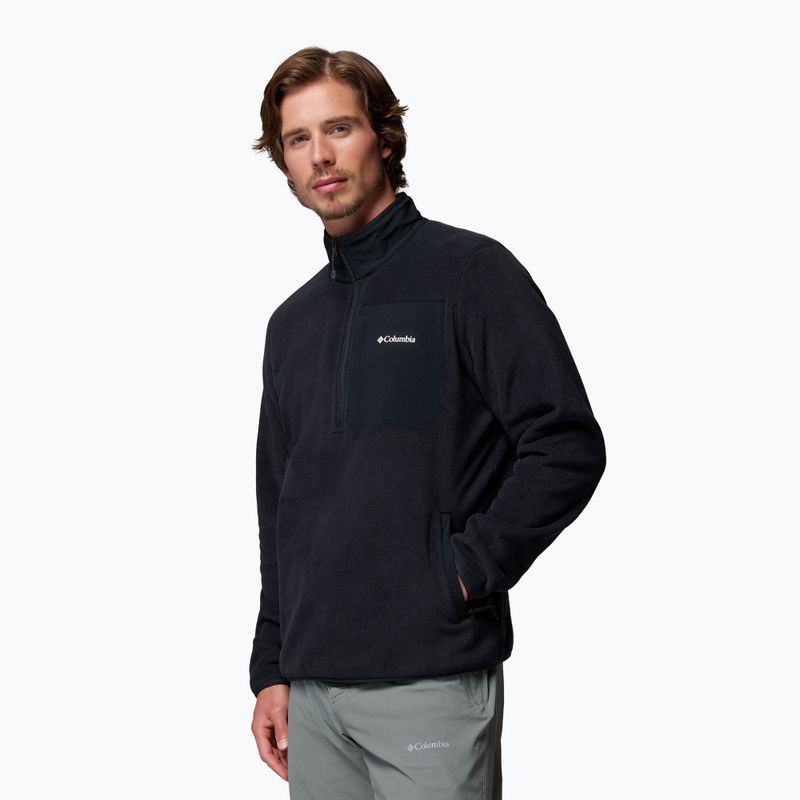 Pánská fleecová mikina Columbia Pacific Arch 200 1/2 Zip Fleece Black 4