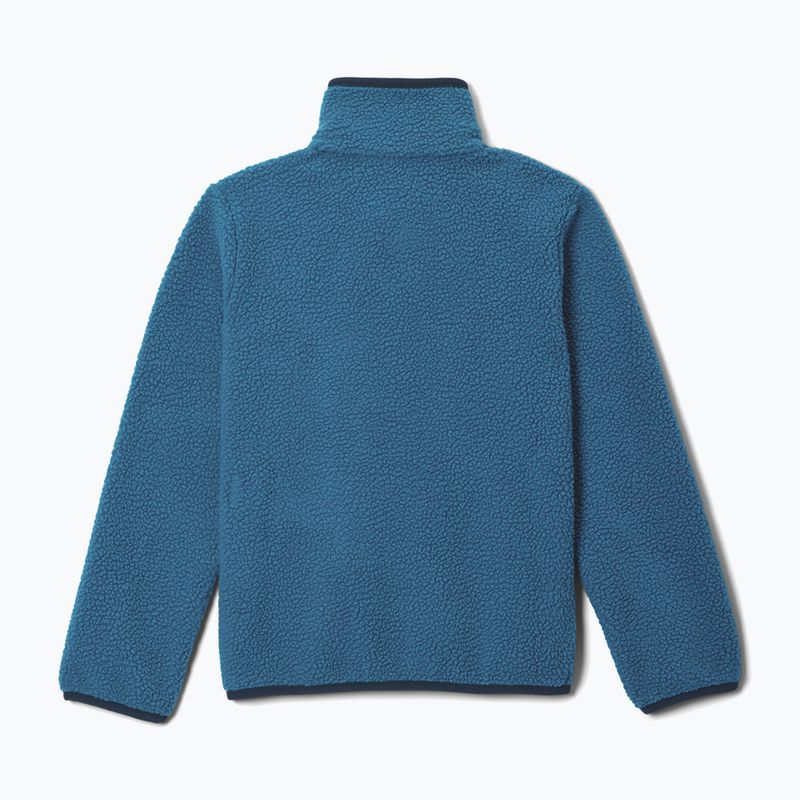 Dětská fleecová mikina Columbia Halvetia II Half Snap Fleece phoenix blue/rainy day 2