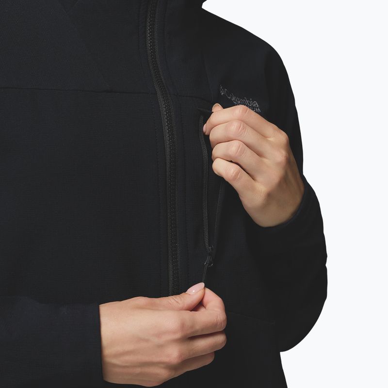 Dámská softshellová bunda Columbia Tennen Mountain Hooded Softshell black 8