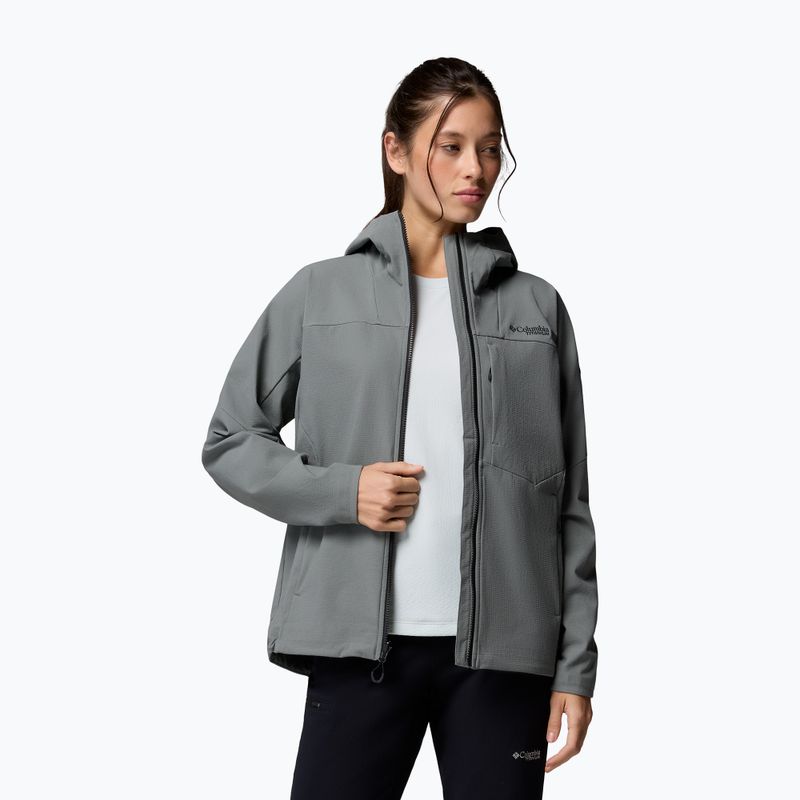 Dámská softshellová bunda Columbia Tennen Mountain Hooded Softshell sedona sage 5