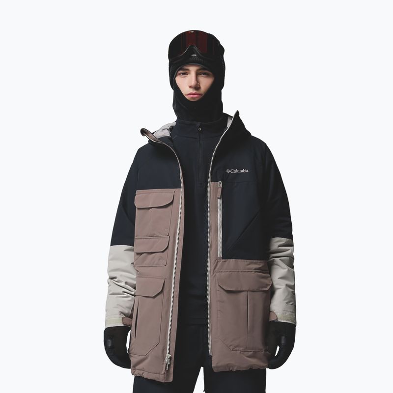 Pánská snowboardová bunda Columbia Coreshot iron/black/flint grey 4