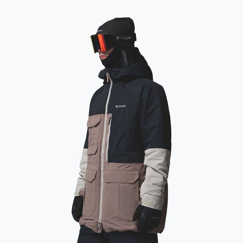 Pánská snowboardová bunda Columbia Coreshot iron/black/flint grey 5