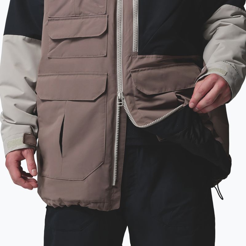 Pánská snowboardová bunda Columbia Coreshot iron/black/flint grey 9