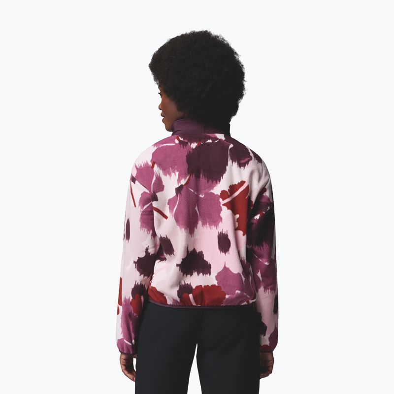 Dámská fleecová mikina Columbia Sequoia Grove II Printed Half Zip antique mauve ikatbloom 3