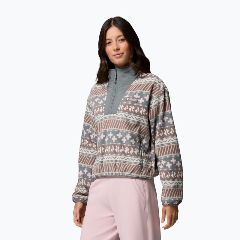 Dámská fleecová mikina Columbia Sequoia Grove II Printed Half Zip Iron Wizard Island 4