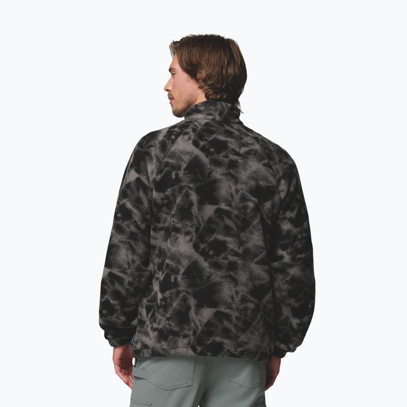 Pánská fleecová mikina Columbia Timber Crest MTR Fleece Printed HZ black/icypeaks 3
