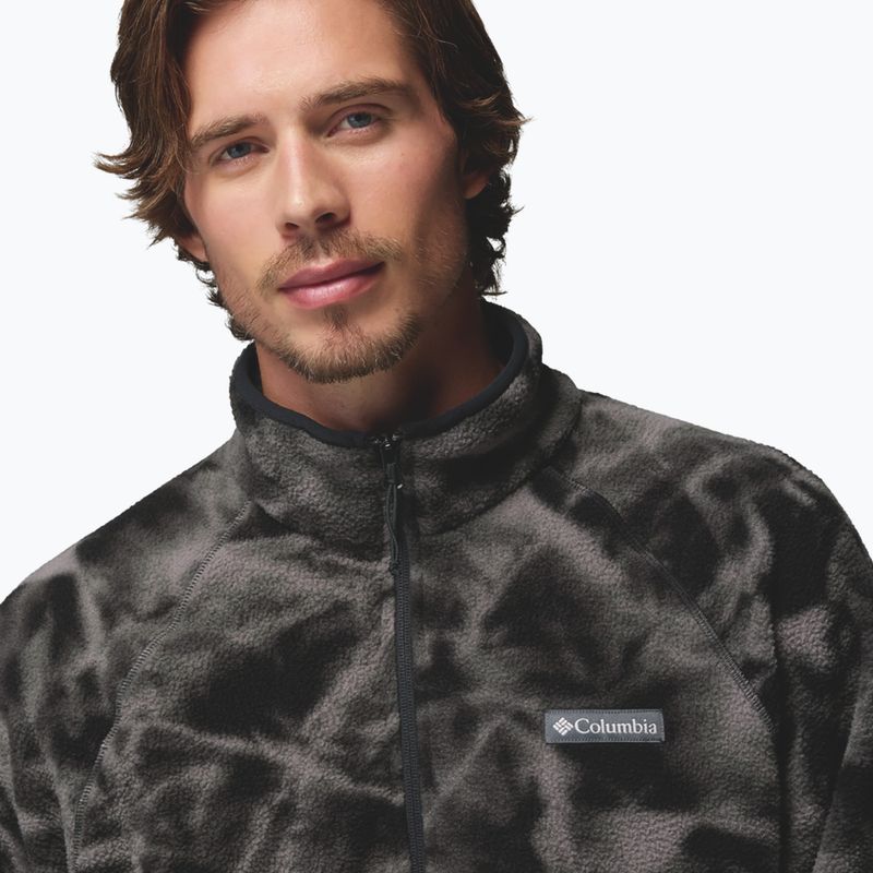 Pánská fleecová mikina Columbia Timber Crest MTR Fleece Printed HZ black/icypeaks 5