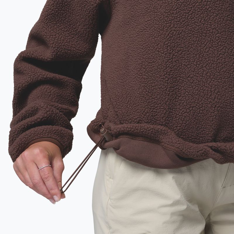 Dámská fleecová mikina Columbia Helvetia II Cropped Half Snap Fleece tobacco 6