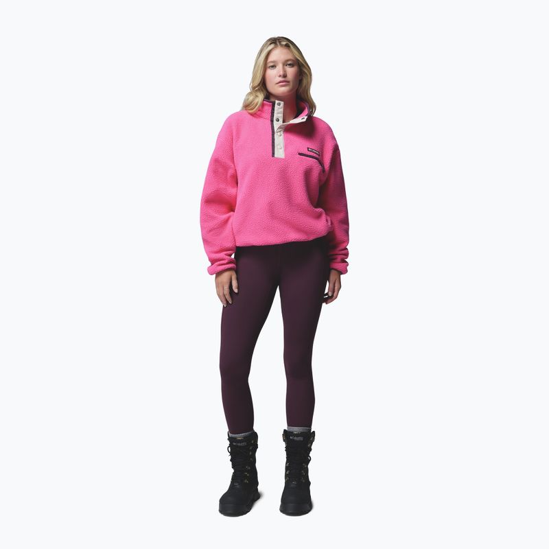Dámská fleecová mikina Columbia Helvetia II Cropped Half Snap Fleece nico/dark stone 2