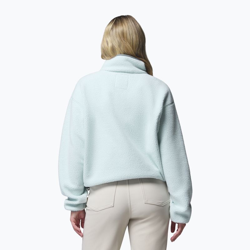 Dámská fleecová mikina Columbia Helvetia II Cropped Half Snap Fleece tea light/dark stone 3