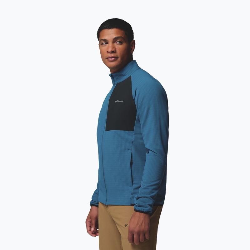 Pánská fleecová mikina Columbia Superior Summit Grid Full Zip phoenix blue 5