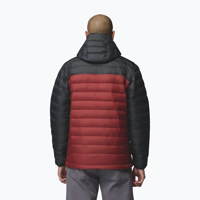 Pánská bunda Columbia Powder Lite II Hooded red oxide/shark 3