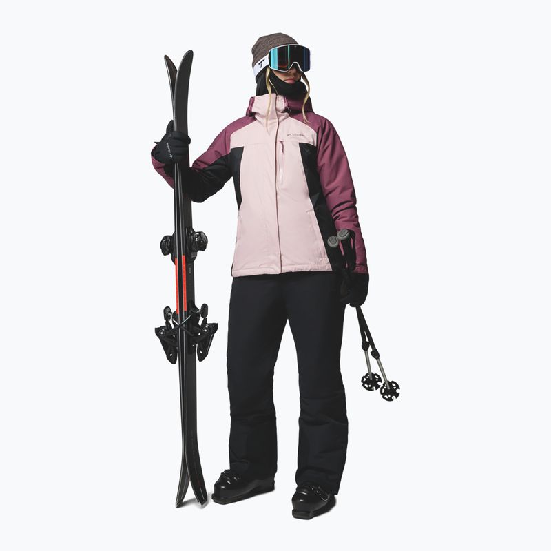 Dámská lyžařská bunda Columbia Snowy Summit Ins mineral pink/black/antique mauve x dye 2