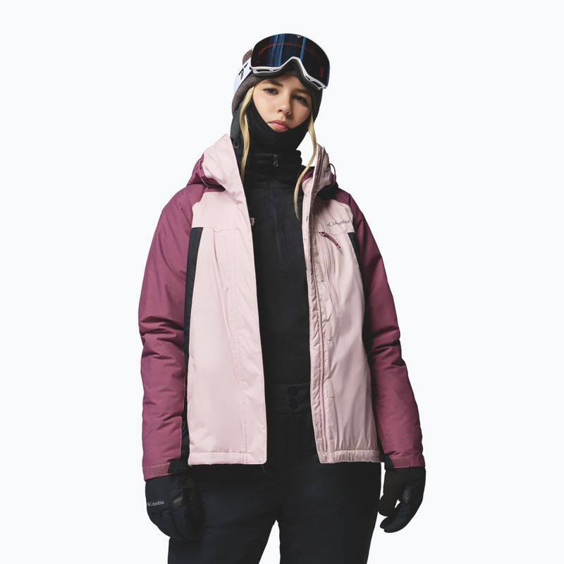 Dámská lyžařská bunda Columbia Snowy Summit Ins mineral pink/black/antique mauve x dye 4