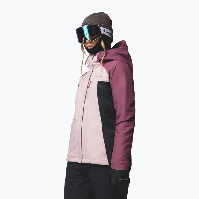 Dámská lyžařská bunda Columbia Snowy Summit Ins mineral pink/black/antique mauve x dye 5
