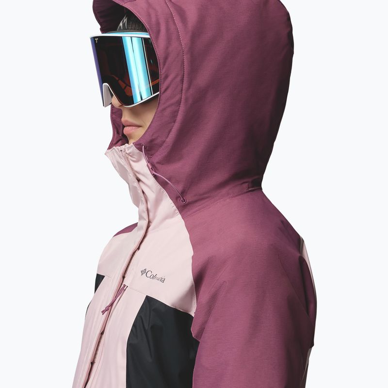 Dámská lyžařská bunda Columbia Snowy Summit Ins mineral pink/black/antique mauve x dye 7