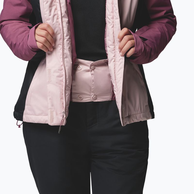 Dámská lyžařská bunda Columbia Snowy Summit Ins mineral pink/black/antique mauve x dye 9