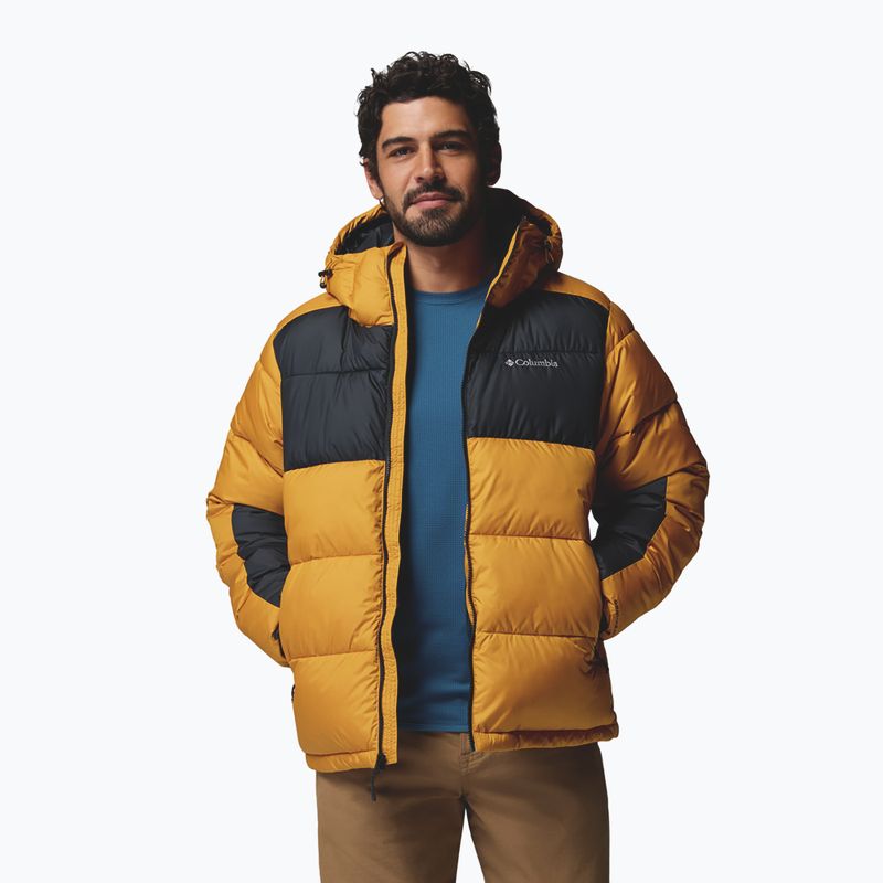 Pánská zateplená bunda Columbia Pike Lake II Hooded squash/black 4
