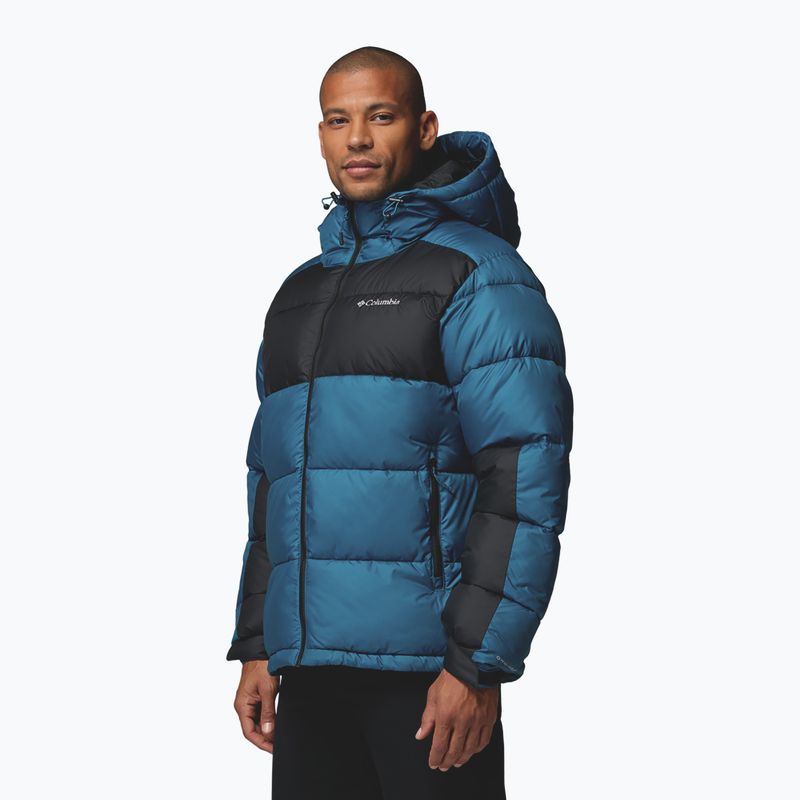 Pánská zateplená bunda Columbia Pike Lake II Hooded phoenix blue/black 6