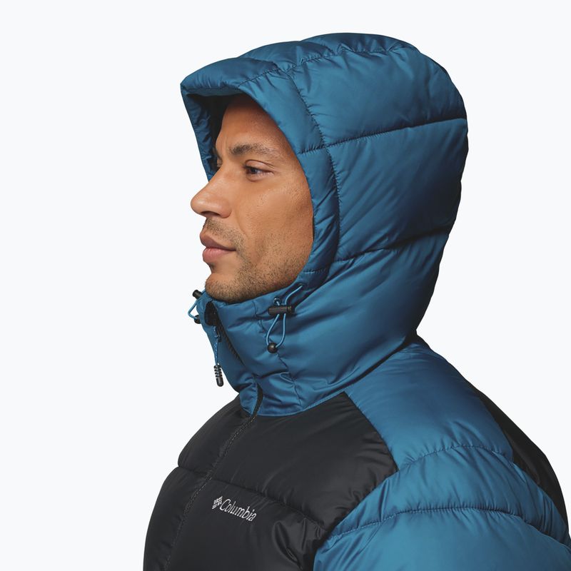 Pánská zateplená bunda Columbia Pike Lake II Hooded phoenix blue/black 8