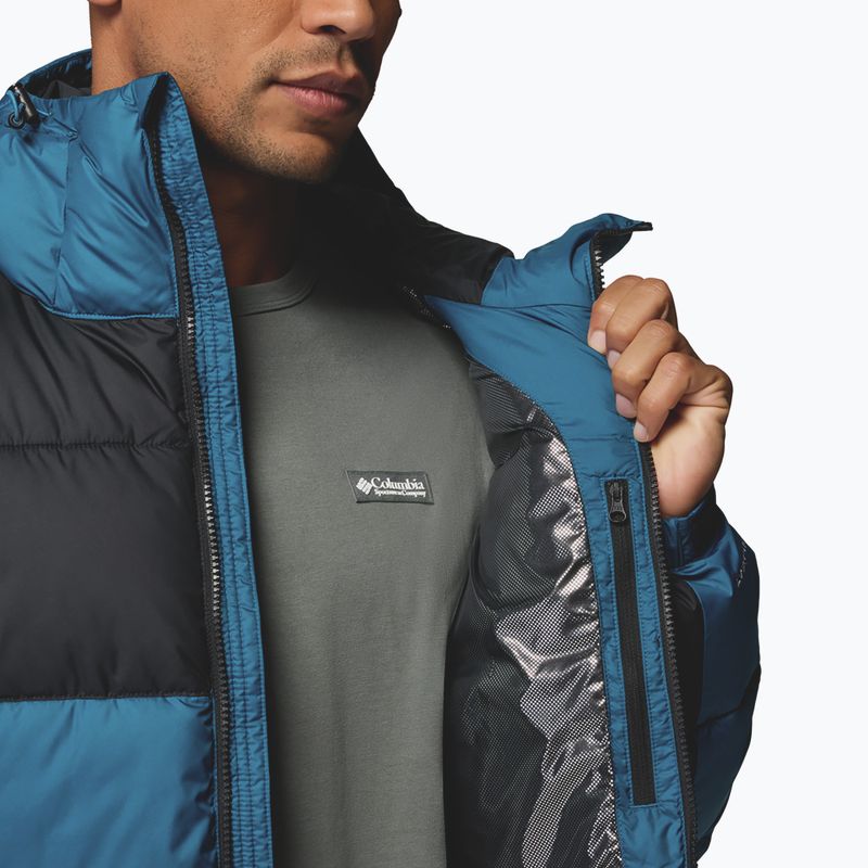 Pánská zateplená bunda Columbia Pike Lake II Hooded phoenix blue/black 9